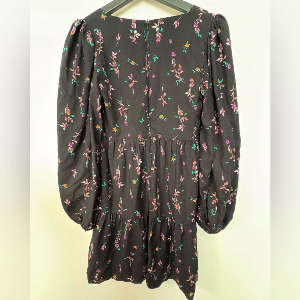 NWT AFRM Women’s Black Zipper Back Long Sleeve Dress Size XS Sku#200 - Picture 6 of 7